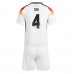 Maillot de foot Allemagne Jonathan Tah #4 Domicile vêtements enfant Europe 2024 Manches Courtes (+ pantalon court)